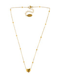 Collar Cadena Bolitas Corazon Inflado