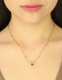 Collar Cadena Bolitas Corazon Inflado