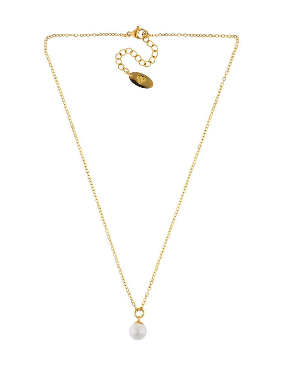 Collar Dije Perlita Blanca