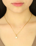 Collar Dije Perlita Blanca