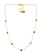 Collar Cadena Cristales de colores