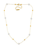 Collar Doble Cadena Perlitas