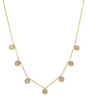 Collar Circulos Con Perla Madre