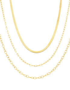 Collar Tres Cadena Plana