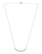 Collar Paquita Con Cristal Plateado