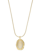 Collar Oval Piedra, Cadena cola de ratón