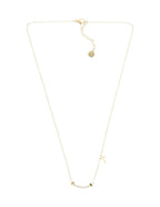 Collar Barra T Cristales Cruz Mini