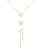 Collar 3 Corazones Perla Madre al interior