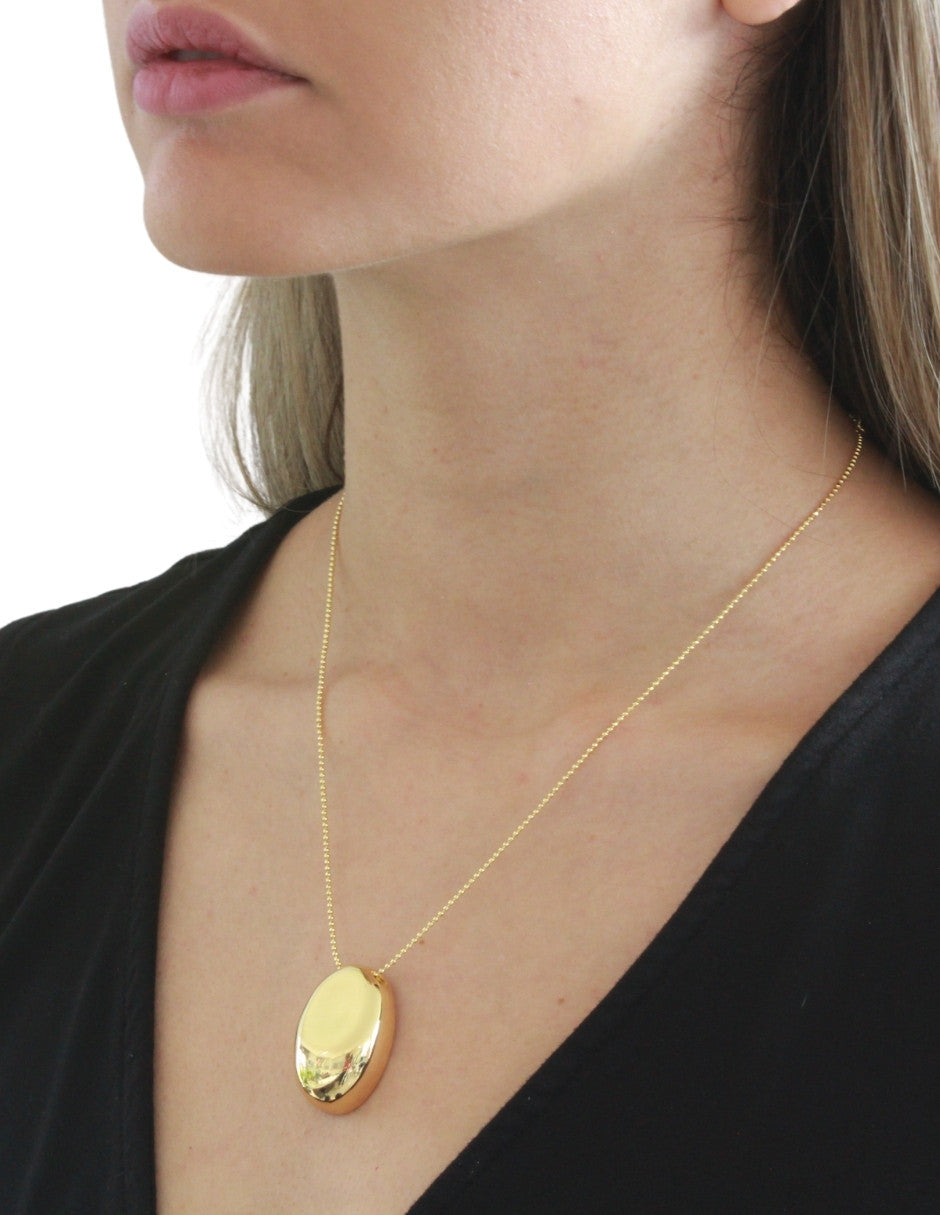 Collar Chapa Oval Inflado