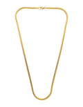 Collar Cadena Plana Dorado