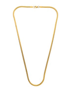 Collar Cadena Plana Dorado