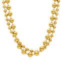 Damas Tendencia Collar Acero Inoxidable Choker bolitas Dorado