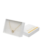 Gargantilla Corta Acero Inoxidable Corazon Perlitas Dorado