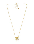 Gargantilla Corta Acero Inoxidable 7 Barritas Dorado