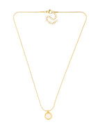 Collar Dije Bolita Piedra Blanca