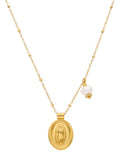 Collar Virgen Con Perla