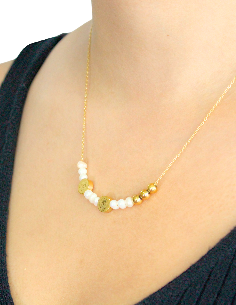Collar San Benito con perlas