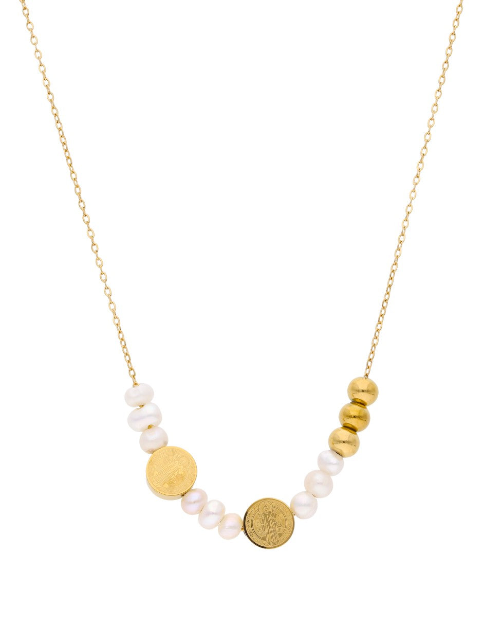 Collar San Benito con perlas