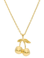 Collar Cereza Dorado