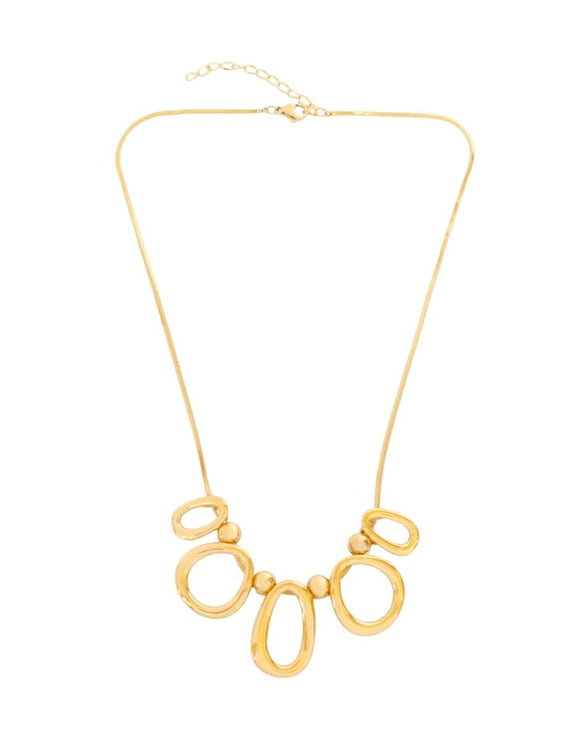 Collar Ovalos Irregulares Entrelazados