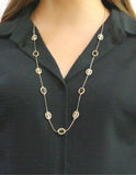 Collar Largo Cuentas Negras y Blancas