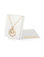 Collar Chapa Cordon Beige Redondo con plateado Mate