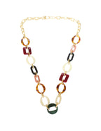 Collar Largo formas Resina Multicolor