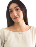 Collar NUVI Corazon Curvo Cristal