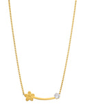 Collar NUVI Flor Curvo Cristal