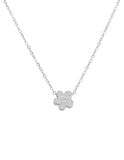 Collar NUVI Flor Plateado