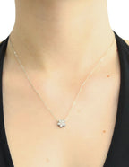 Collar NUVI Flor Plateado