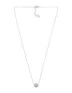 Collar NUVI Trebol Corazones Plateado