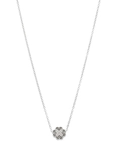 Collar NUVI Trebol Corazones Plateado