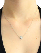 Collar NUVI Trebol Corazones Plateado