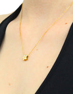 Collar NUVI Flor Esmalte Blanco