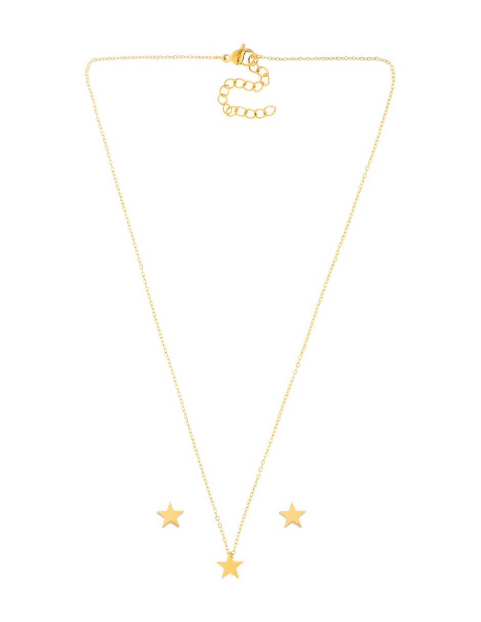 Collar y Aretes Estrella