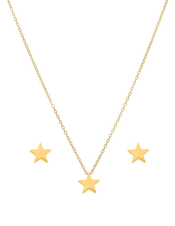 Collar y Aretes Estrella