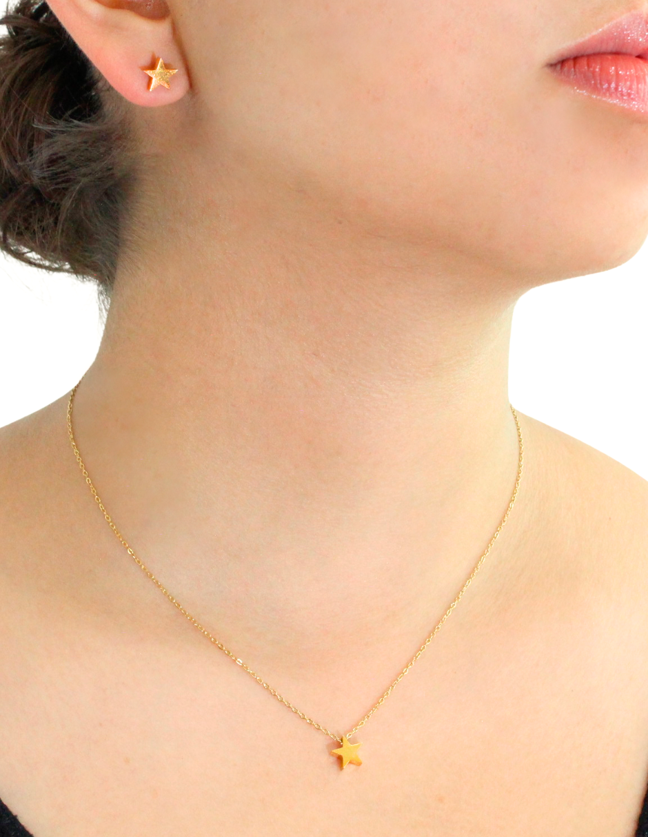 Collar y Aretes Estrella