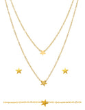 Collar, Aretes y Pulsera Estrella mini