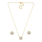 Collar y Aretes Perlita Blanca