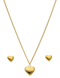 Collar y Aretes Corazon Chunkie