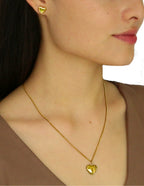 Collar y Aretes Corazon Chunkie