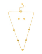 Collar y Aretes 5 Flores mini