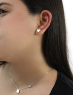 Collar y Aretes NUVI Flor
