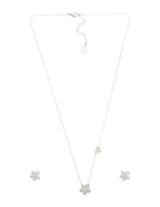 Collar y Aretes NUVI Flor