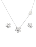 Collar y Aretes NUVI Flor