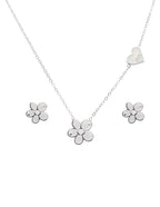 Collar y Aretes NUVI Flor