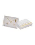 Collar y Aretes NUVI Cristal Blanco