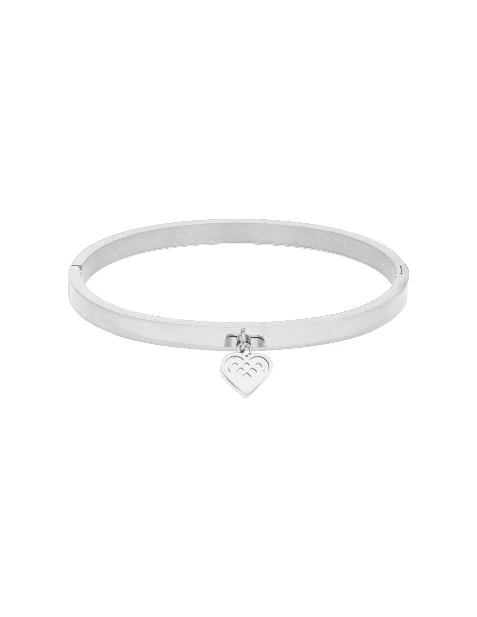 Pulsera NUVI Corazón Plateado
