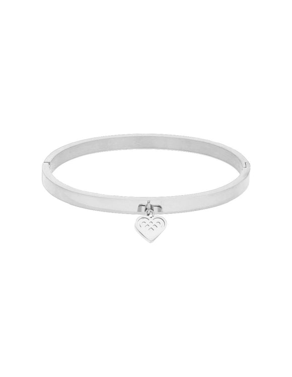 Pulsera NUVI Corazón Plateado